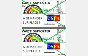 CARTE SUPPORTER - 2017 / 2018