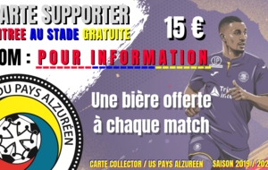 CARTES SUPPORTERS - 2019 / 2020