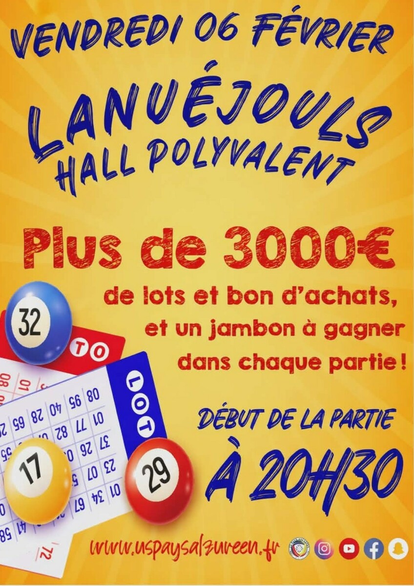 🎱 | LOTO 2026 | HALL POLYVALENT LANUEJOULS