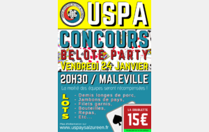 BELOTE PARTY - JANVIER 2020