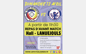 😋 | REPAS D'AVANT MATCH