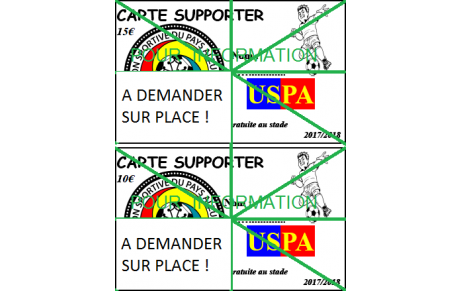 CARTE SUPPORTER - 2017 / 2018